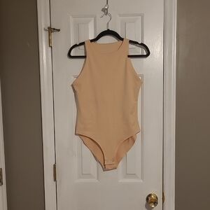 Tan One Piece Bodysuit Size M